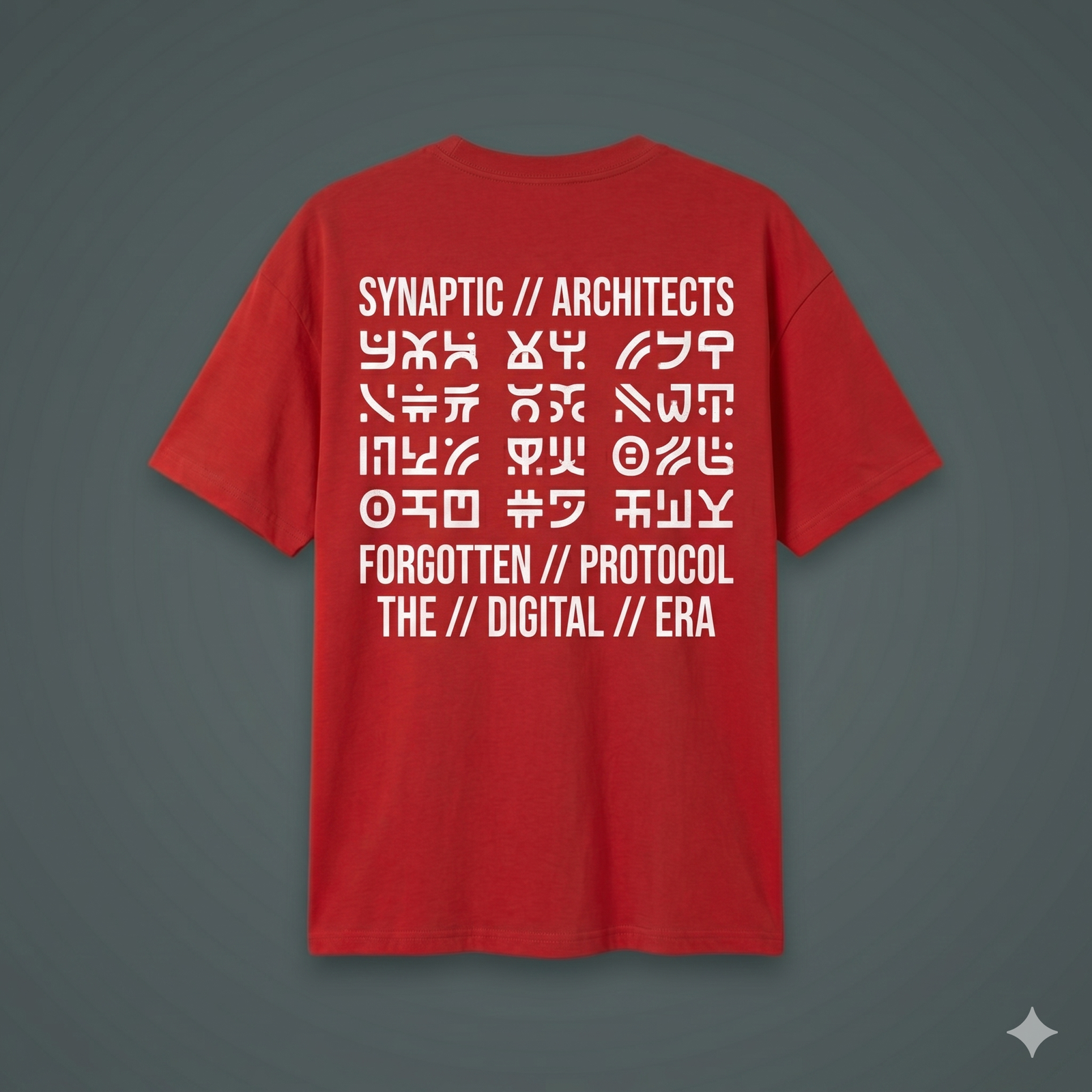 Remera Roja Oversize Digital Era - Image 2