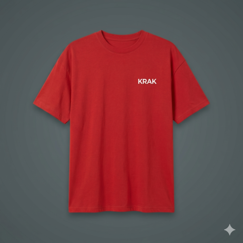 Remera Roja Oversize Digital Era